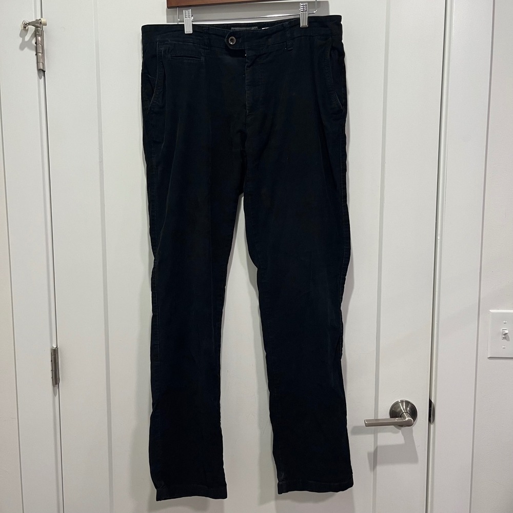 Brax Feel Good Everest Regular Fit Black Corduroy Pants Mens 34x32